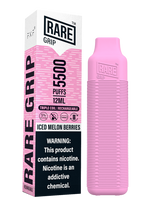 Rare Grip Rechargeable Disposable 12ml 5500 Puffs 1ct – Iced Melon Barries