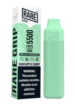 Rare Grip Rechargeable Disposable 12ml 5500 Puffs 1ct – Sour Apple Candy
