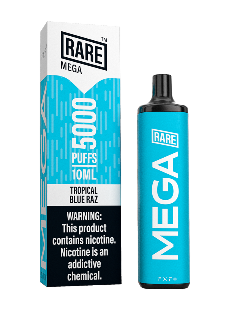Rare Mega 5000 Puffs - Tropical Blue Raz
