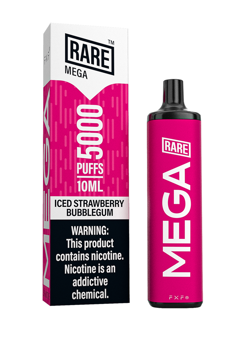 Rare Mega 5000 Puffs – Iced Strawberry Bubblegum
